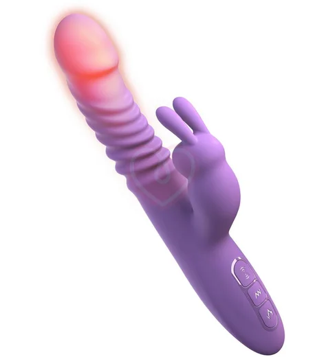 Вибратор-кролик с вращением и нагревом Her Thrusting Rabbit cиреневый фото 3