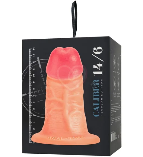 Реалистичный фаллоимитатор на присоске RealStick Caliber 14-6 телесный фото 3