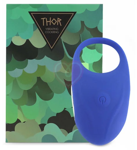 Виброкольцо Thor Cockring Blue синее фото 2