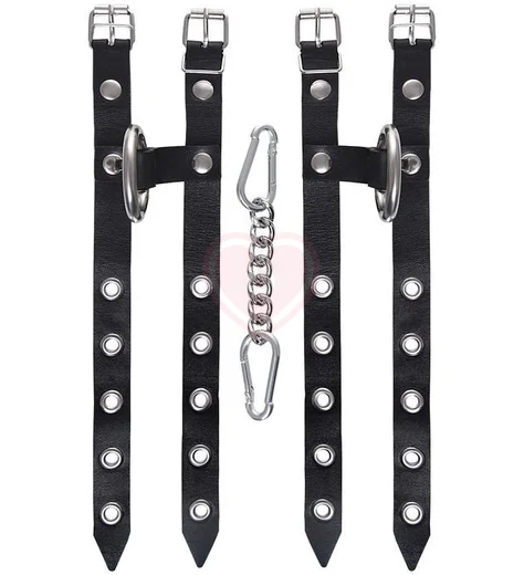 Кожаные наручники из двух ремешков Crazy Handmade фото 3