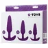 Набор из 3 анальных пробок ToyFa A-Toys фиолетовый фото 3
