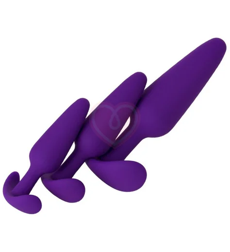 Набор из 3 анальных пробок ToyFa A-Toys фиолетовый фото 5