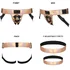 Пояс для страпона Strap-On-Me Curious Harness One Size персиковый металлик фото 7