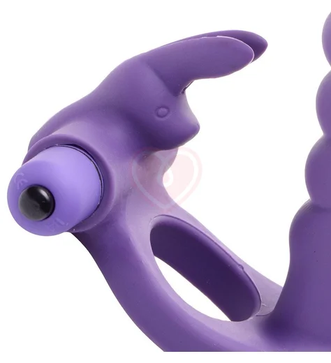 Насадка для двойного проникновения с клиторальным стимулятором Double Delight фото 3