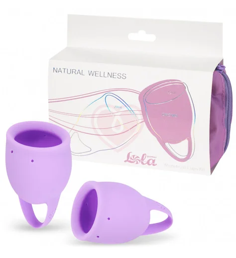 Набор из 2 менструальных чаш Lola Natural Wellness Orchid нежно-сиреневый фото 4