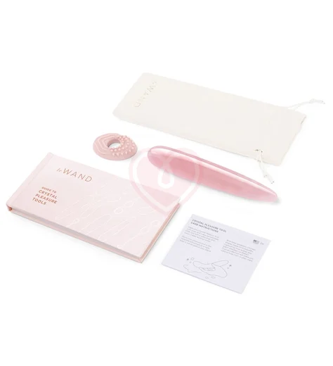 Тонкий фаллоимитатор Le Wand Crystal Slim Wand розовый кварц фото 4
