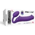 Безремневой страпон с вибрацией и пультом управления Strap-on-me XL фиолетовый фото 9