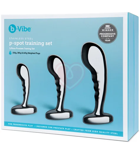 Набор металлических стимуляторов простаты b-Vibe Stainless Steel P-Spot Training Set фото 13