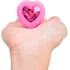 Анальная пробка с кристаллом сердцем и вибрацией b-Vibe Heart Shape Jewel Plug S/M розовая фото 4