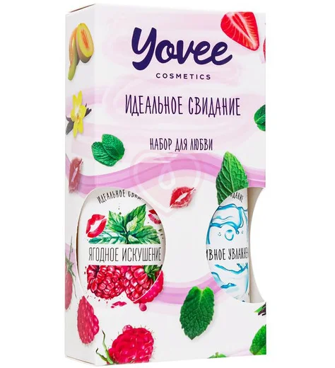 Набор для любви из 2 гелей-смазок Yovee с гиалуроновой кислотой и со вкусом малины и мяты фото 2