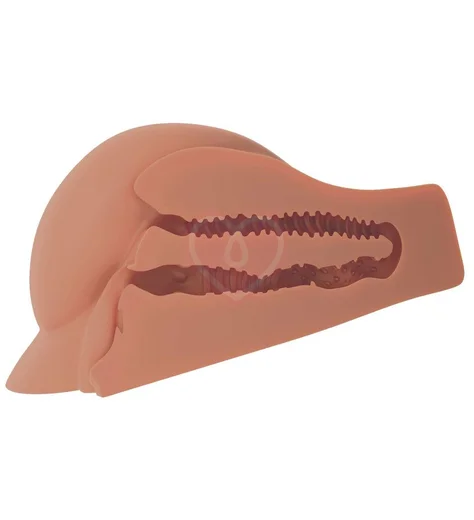 Мастурбатор-полуторс вагина и попка PDX Plus Perfect Ass Masturbator Tan мулатка фото 3