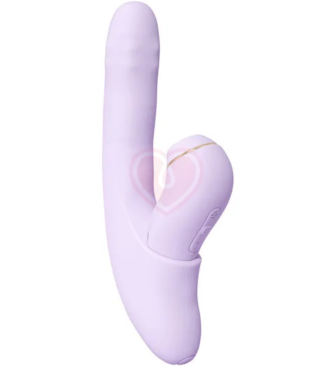 Вибратор со стимулятором клитора Svakom DuoGlow с приложением лиловый фото 3