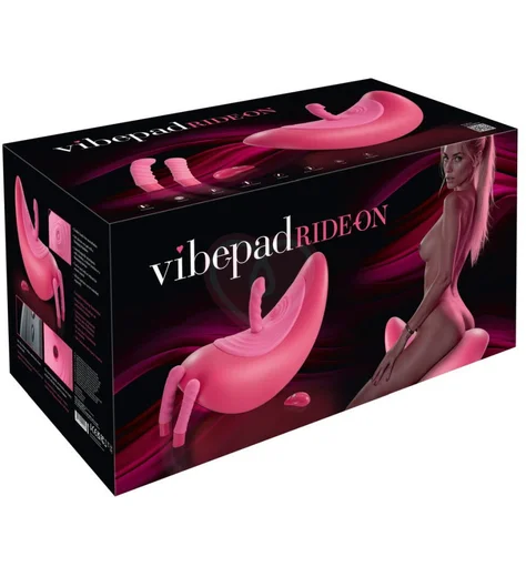 Подушка-качалка с вибрацией и сменными насадками Ride On розовая фото 5