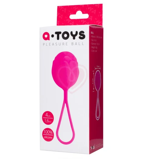 Вагинальный шарик со смещённым центром ToyFa A-Toys 3 см розовый фото 2