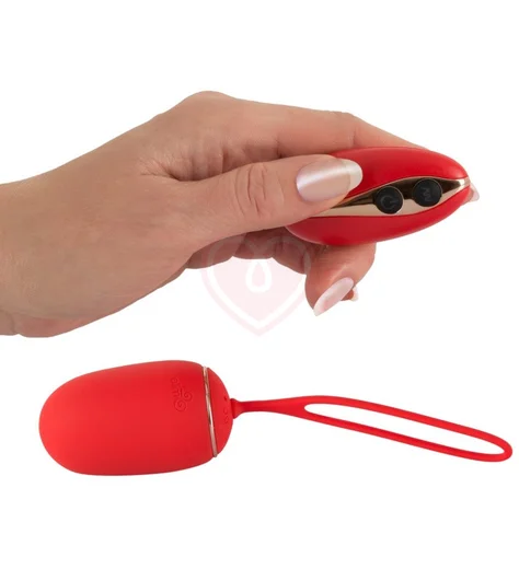 Виброяйцо с пультом управления Sweet Smile красное фото 5