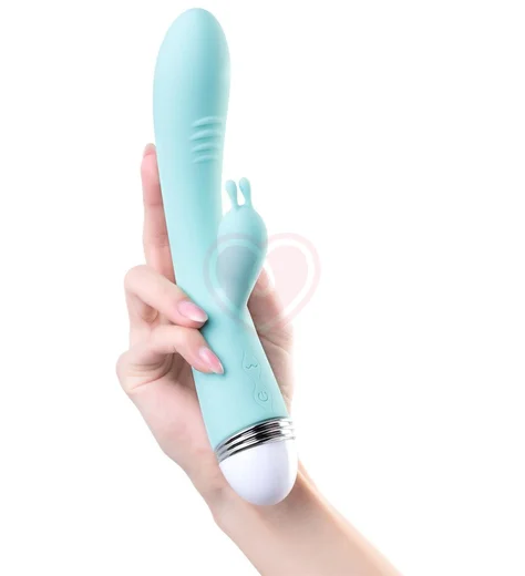 Вибратор с клиторальным стимулятором Flovetta Iris бирюзовый фото 4