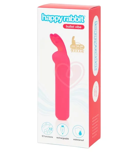 Вибропуля Happy Rabbit розовая фото 4