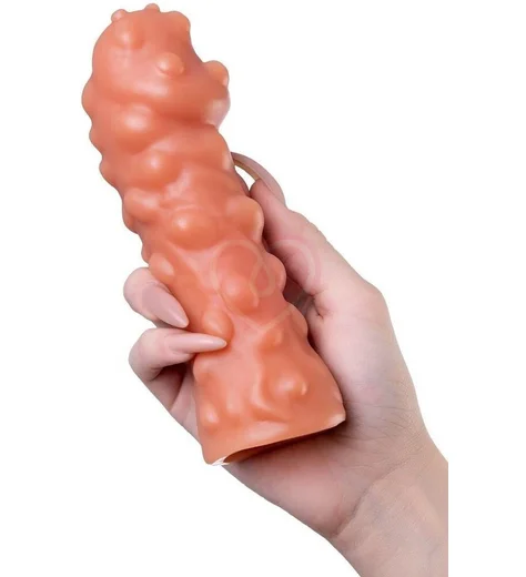 Стимулирующая насадка с бугоркам Kokos Penis Sleeve PS003-L фото 4