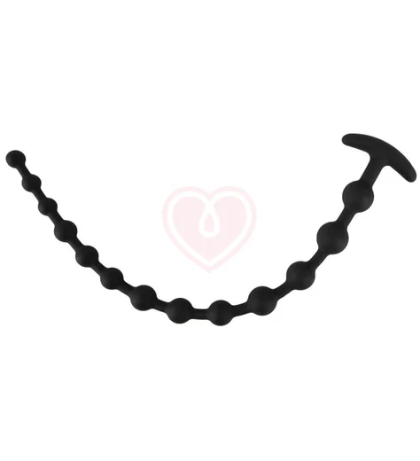 Анальные бусы Black Velvets Anal Beads чёрные фото 3