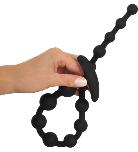 Анальные бусы Black Velvets Anal Beads чёрные фото 5