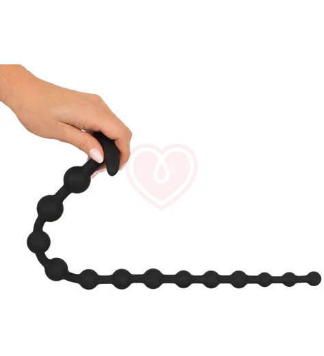 Анальные бусы Black Velvets Anal Beads чёрные фото 6