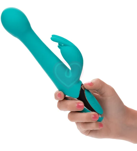 Вибратор-кролик Enchanted Oscillate с вращением голубой фото 2