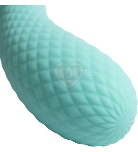 Вибратор Youvic c функцией нагрева и электростимуляцией бирюзовый фото 4