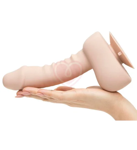 Вибратор с дистанционным управлением Uprize Realistic Dildo 21 см телесный фото 6