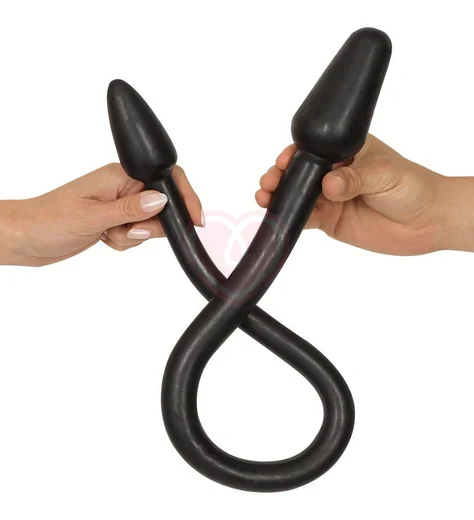 Двойной анальный стимулятор Rebel Double Plug чёрный фото 3