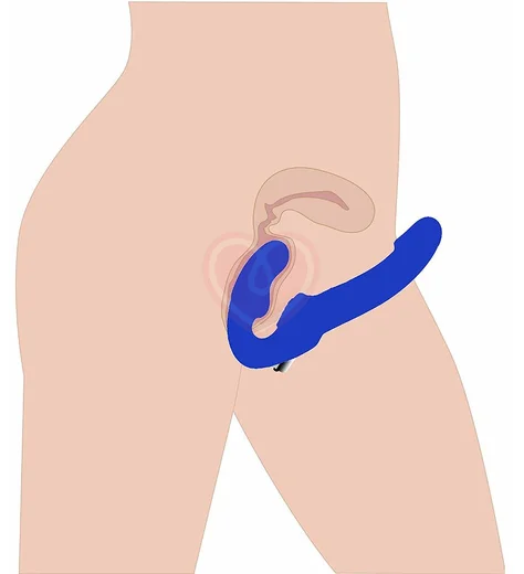 Безремневой вибрострапон Strap U Revolver II синий фото 4