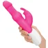 Вибратор хай-тек с шариками Pearls Rabbit розовый фото 2