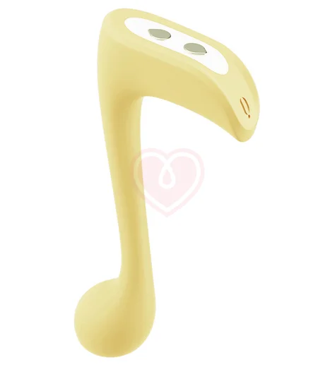 Вибратор в форме ноты Osuga Oradio жёлтый фото 2