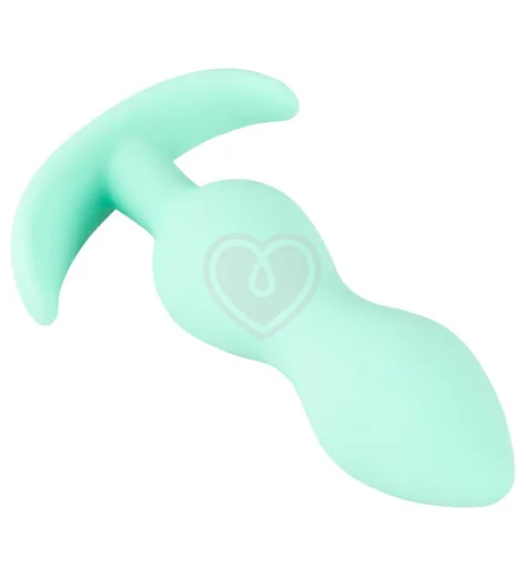 Рельефная анальная пробка Cuties Plugs зеленая фото 4