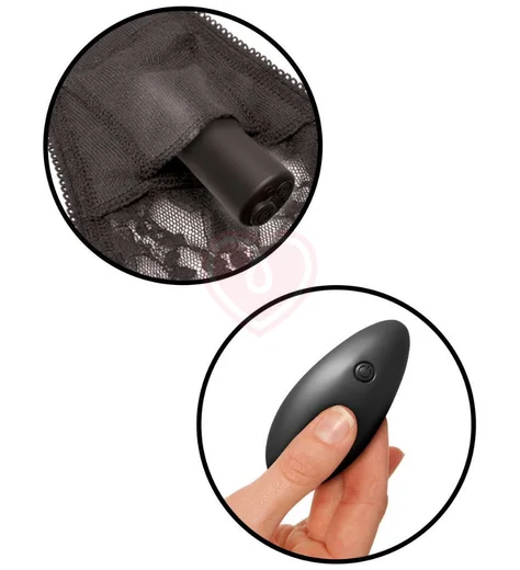 Клиторальный набор с вибратором и пультом Remote Control Vibrating Panties черный фото 3