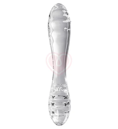 Двухсторонний стеклянный фаллоимитатор Satisfyer Dazzling Crystal 1 прозрачный фото 3