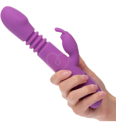 Вибратор-кролик с пульсацией Elite Thrusting Rabbit лиловый фото 4