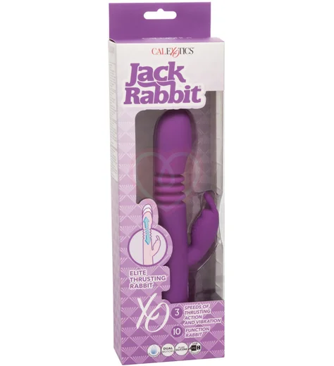 Вибратор-кролик с пульсацией Elite Thrusting Rabbit лиловый фото 7