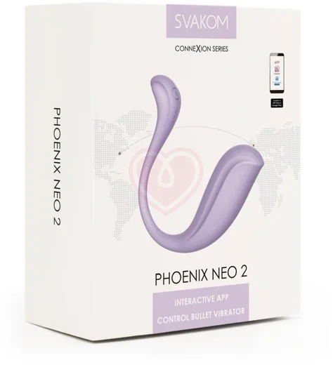 Виброяйцо с приложением Svakom Phoenix Neo 2 сиреневое фото 2
