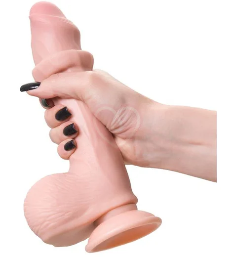 Реалистичный гнущийся фаллоимитатор на присоске My Babe My Sweety телесный 15 см фото 6