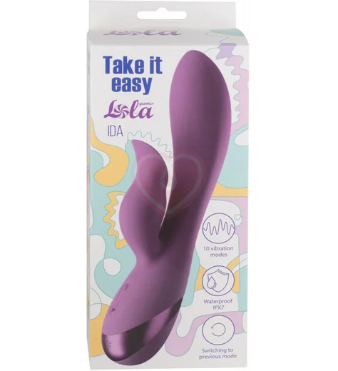 Вибратор со стимуляцией клитора Take it Easy Ida фиолетовый фото 2