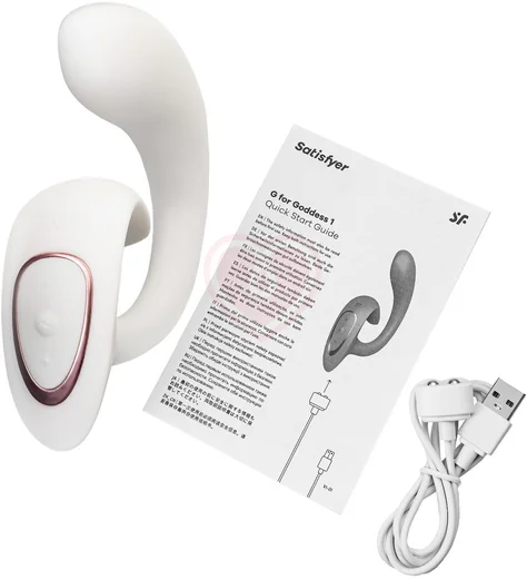 Вибратор для стимуляции зоны G и клитора Satisfyer G for Goddess 1 белый фото 6