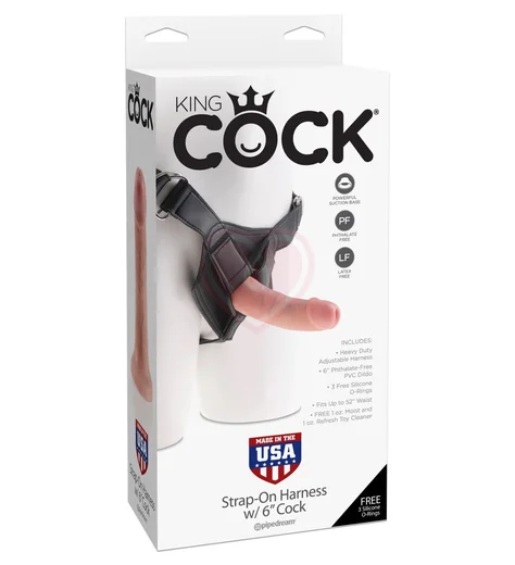 Страпон с реалистичной насадкой Strap-on Harness Cock 15 см фото 2