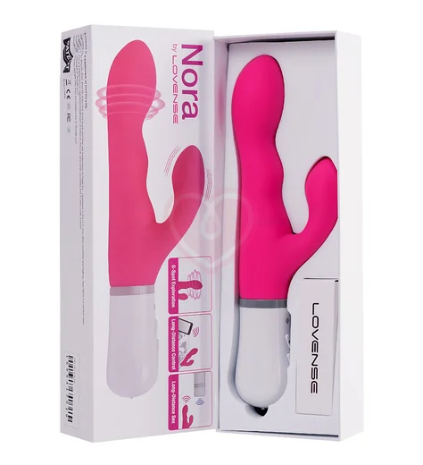 Управляемый со смартфона вибратор-кролик Lovense Nora розовый фото 4