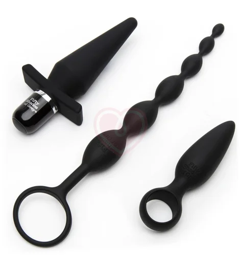 Набор анальных игрушек '50 оттенков серого' Pleasure Overload Starter Anal Kit фото 5
