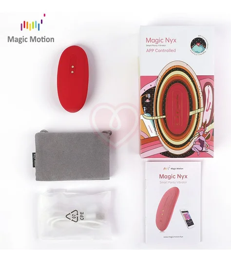 Вибратор для ношения Magic Motion Nyx с управлением от приложения красный фото 2
