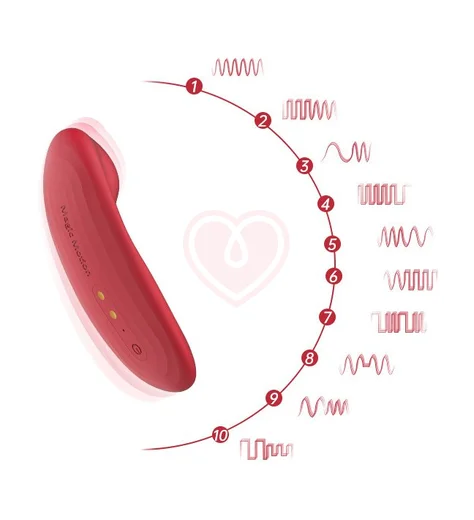 Вибратор для ношения Magic Motion Nyx с управлением от приложения красный фото 5