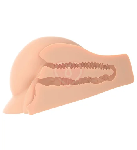 Мастурбатор-полуторс вагина и попка PDX Plus Perfect Ass Masturbator телесный фото 3