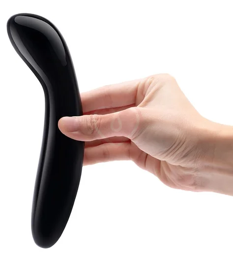 Фаллоимитатор для зоны G Le Wand Crystal G-wand чёрный обсидиан фото 2