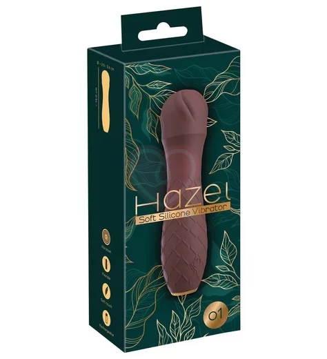 Классический вибратор Hazel 01 коричневый фото 5