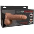 Полый реалистичный фаллопротез с вибрацией Hollow Rechargeable Strap-on with Balls 20 см мулат фото 7